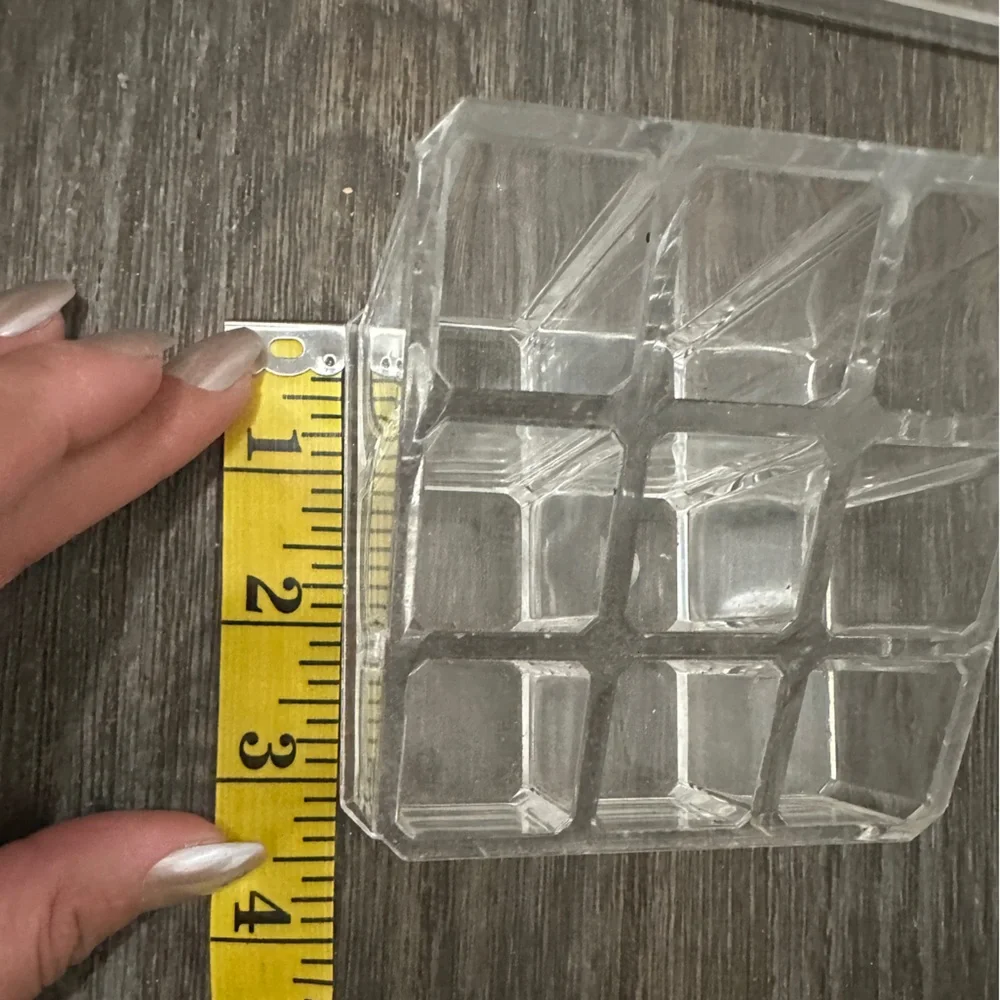 Set of 3 Clear Acrylic Makeup Organizers